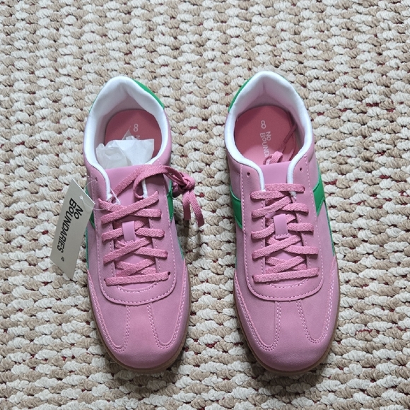 Pink Memory Foam Sport Size 8 Sneakers Shoes No Boundaries - Picture 2 of 4